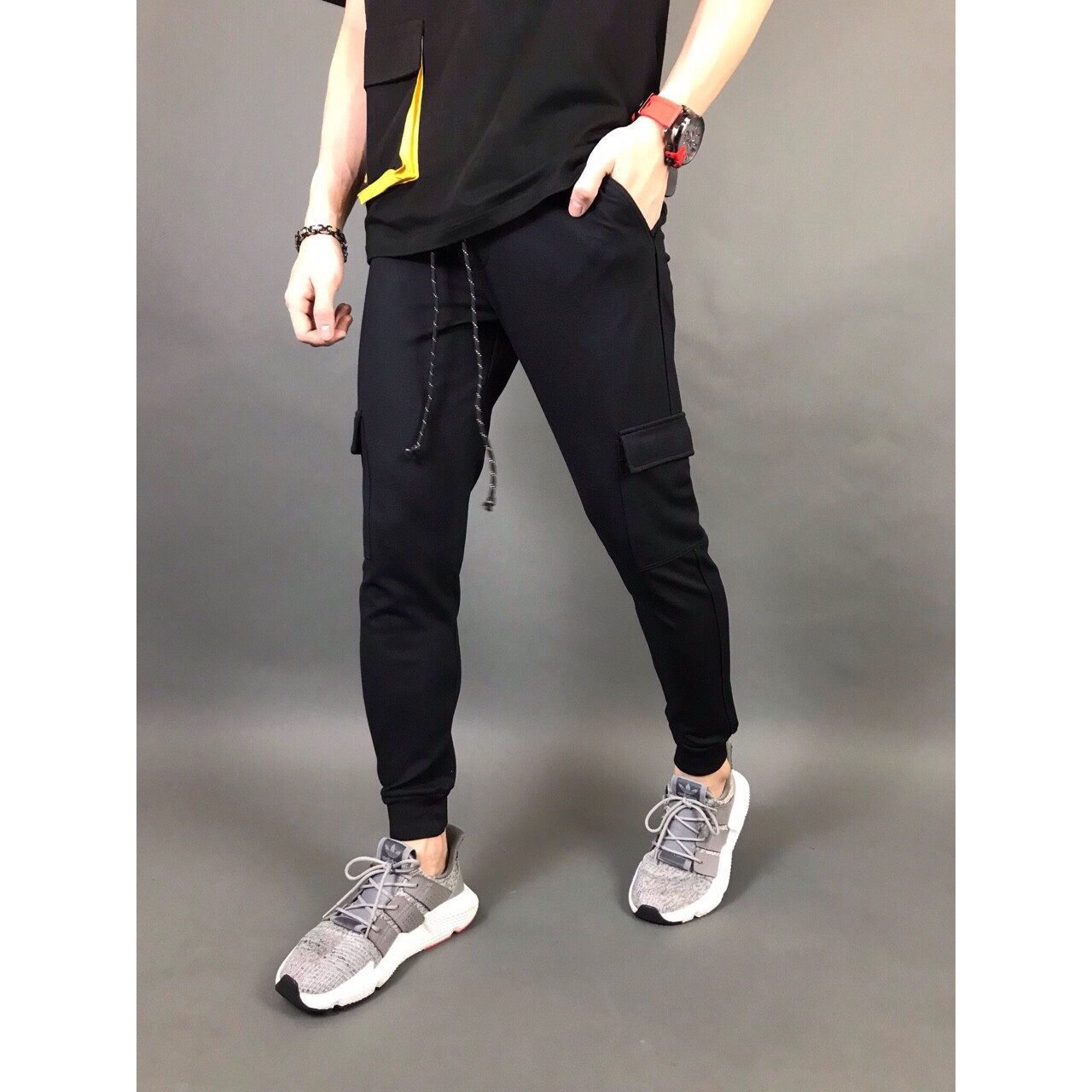 QUẦN THUN NAM THỂ THAO TÚI HỘP BO ỐNG