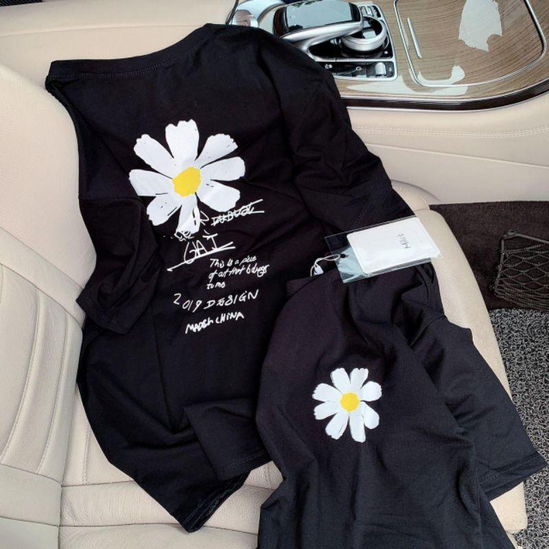 Áo thun tay lỡ form rộng bigsize Áo thun quảng châu unisex form giấu quần in hình