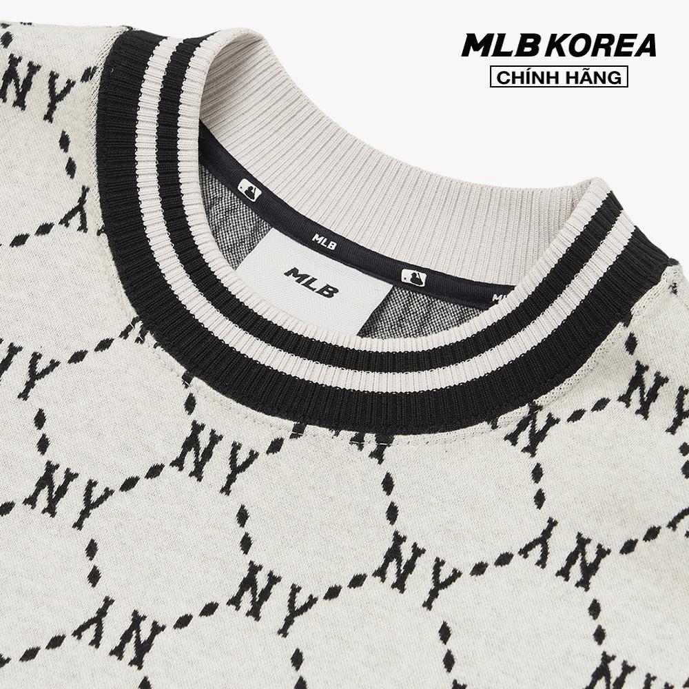 MLB - Áo sweatshirt tay dài phom suông Monogram 3AMTM0724-50CRS