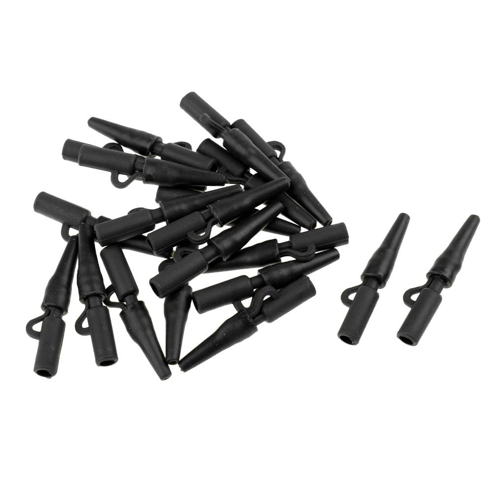 20Pcs Safety Lead Clip Quick Change Clips Tube for Carp Fishing Rigs