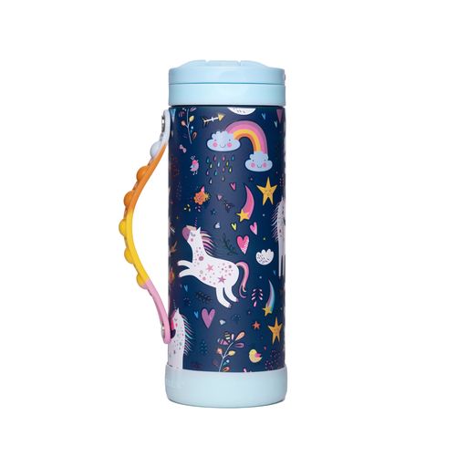 [Hàng chính hãng_Thương hiệu Mỹ] Bình giữ nhiệt elemental Pop màu unicorn 414ml, inox 304, giữ nhiệt tốt, FDA Hoa Kì, bình đa năng có kèm ống hút cho bé đi học