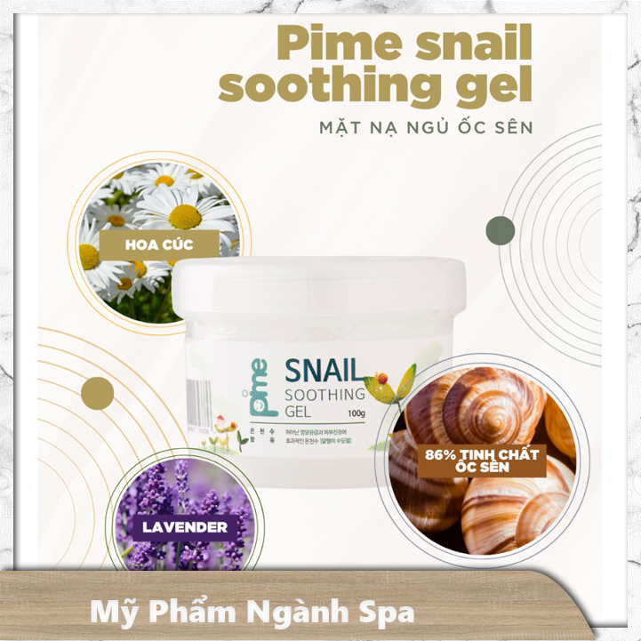 MẶT NẠ GEL DƯỠNG NGỦ ỐC SÊN PIME SNAIL SOOTHING 100G