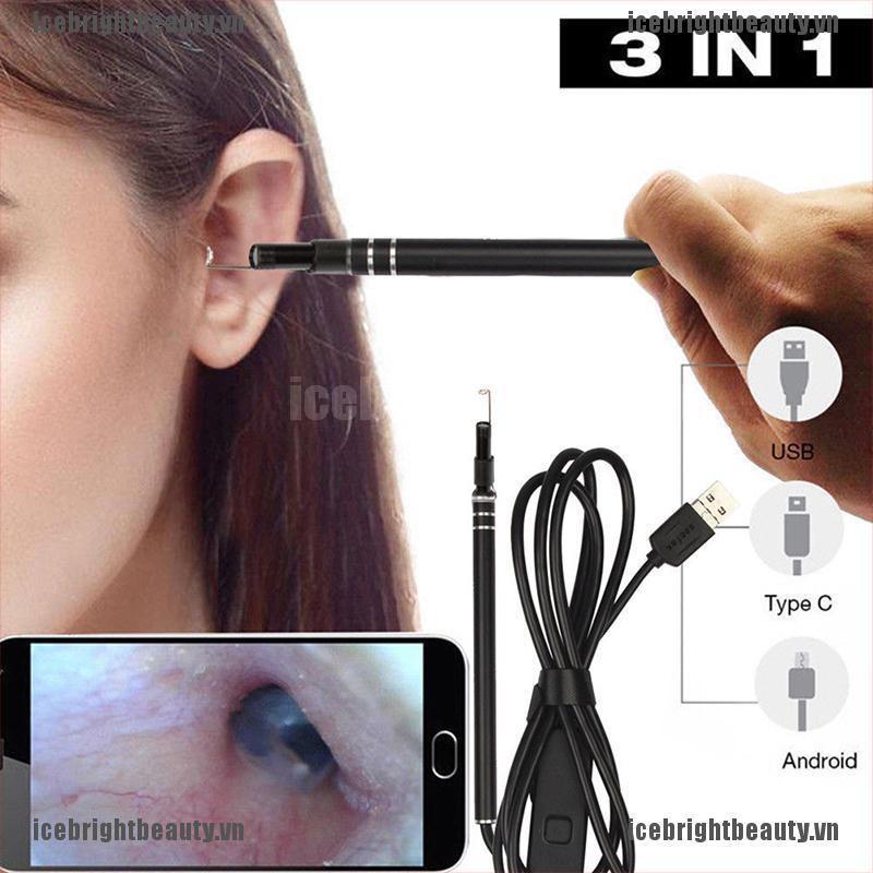 Bộ Dụng Cụ Lấy Ráy Tai Có Đèn Led