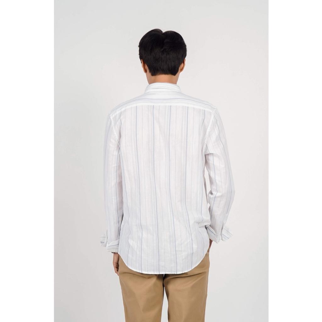 Áo sơ mi nam linen kẻ sọc 2 màu. FITTED FORM - 10F21SHL007 - LASTORE MENSWEAR