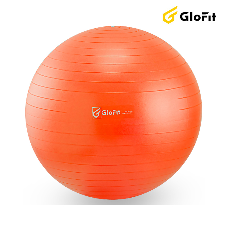 Bóng Tập Yoga - Bóng Tập Thể Hình Glofit GFY001 - Màu Cam (Orange Yoga Ball)