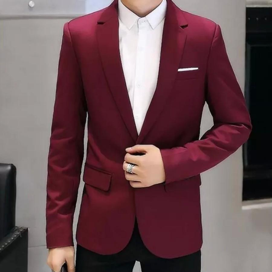 Áo vest nam Cao Cấp full size màu Đỏ Rượu
