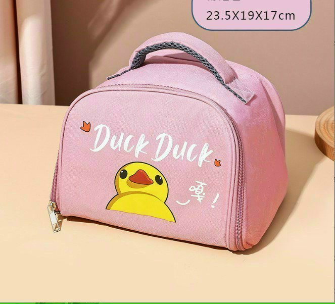 Túi Giữ Nhiệt 2 Lớp Duck - giao màu ngẫu nhiên