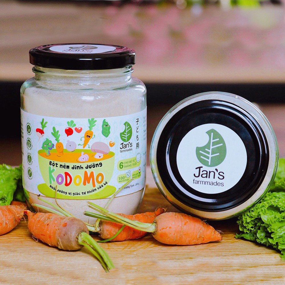 Bột Nêm Dinh Dưỡng Kodomo Jan’s hộp 250g, Nuôi Dưỡng Vị Giác Tự Nhiên Cho Bé Từ 6 Tháng Tuổi, - Hàng Chính Hãng