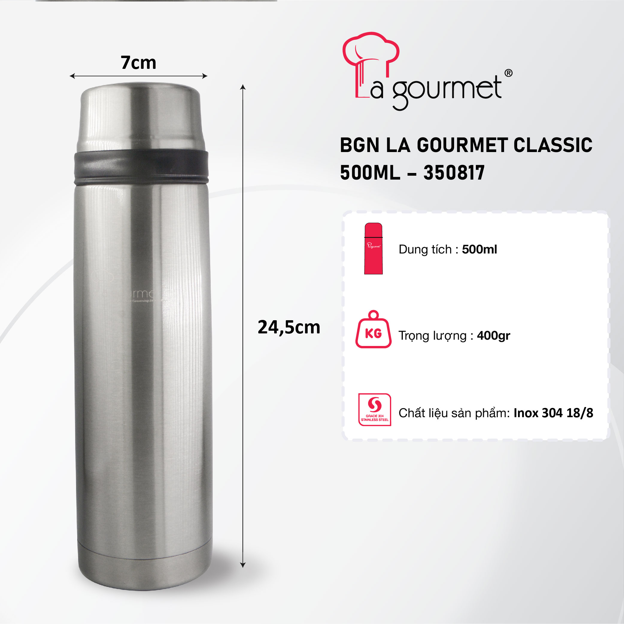 Bình Giữ Nhiệt La Gourmet Classic (500ml) 350817