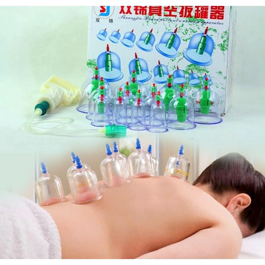 Bộ Giác Hơi Không Dùng Lửa 12 Cốc Cao Cấp