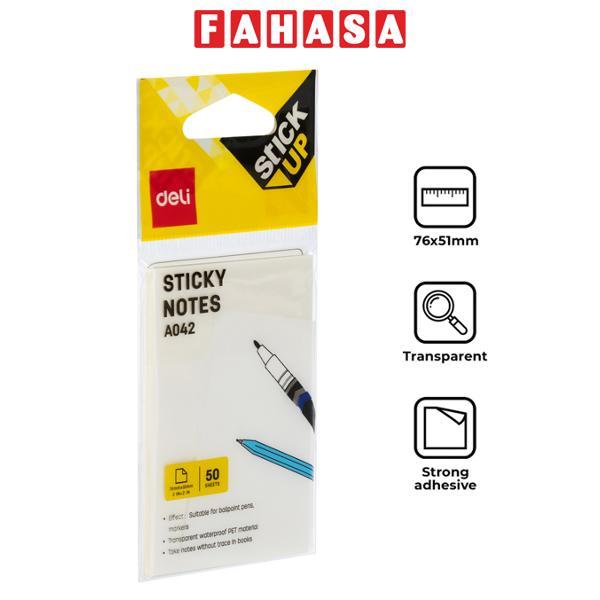 Giấy Note 76 x 51 mm - Deli A042 (50 Tờ)