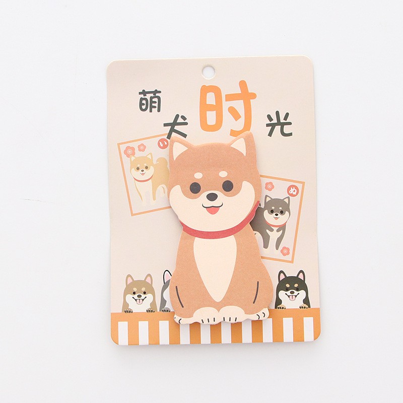 Combo 6 bộ giấy note Chó Shiba Nhật Bản đáng yêu