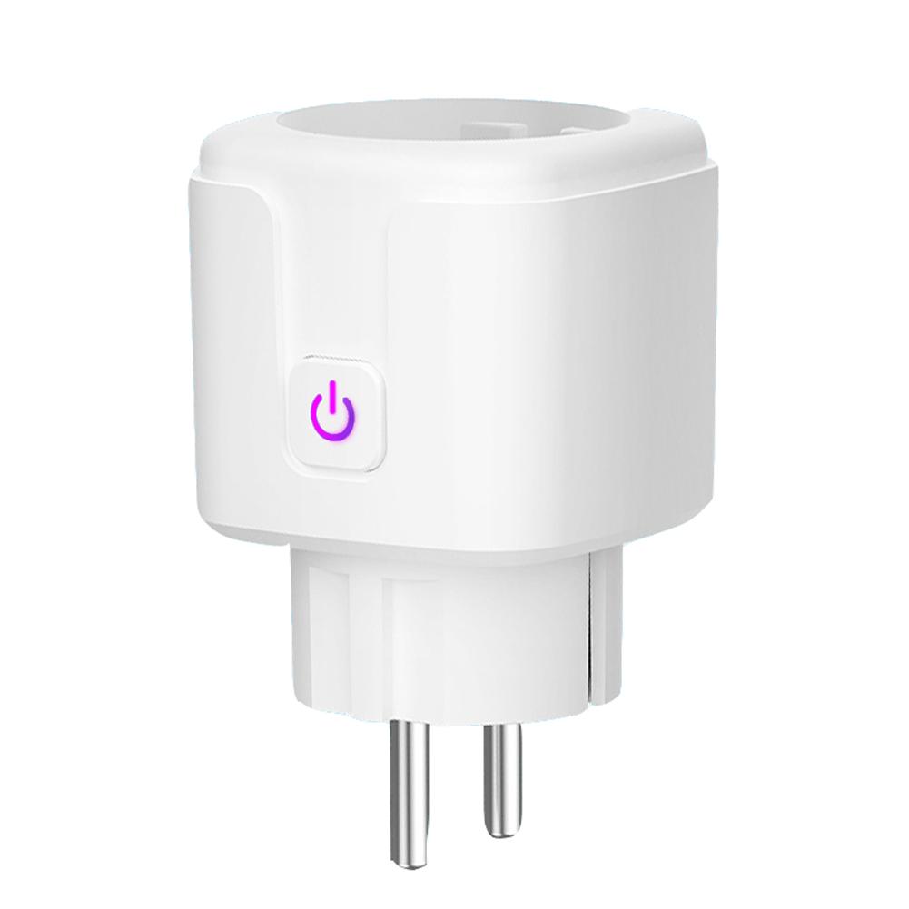 Tuya Wifi Intelligent Socket Remote Control WiFi Plug Wireless Remote Voice Control Timer Smartplug Compatible with