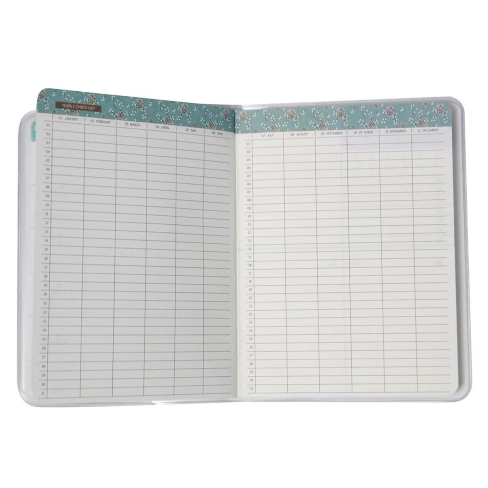 Sổ Tay A6 Weekly Planner Ghi Chú Quản Lí Kế Hoạch Tuần Hiệu Quả Bìa Bọc Plastic Chống Nước - Drawing