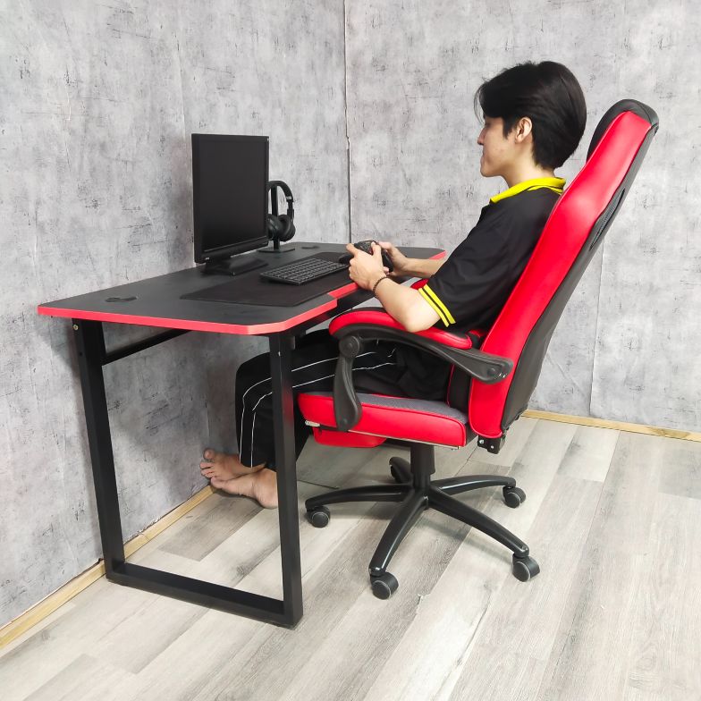 Bàn gaming, bàn chữ U mặt gỗ MDF FUFUTECH chắc chắn, kích thước 120x60 cm dùng để máy tính làm việc, chơi game, học tập