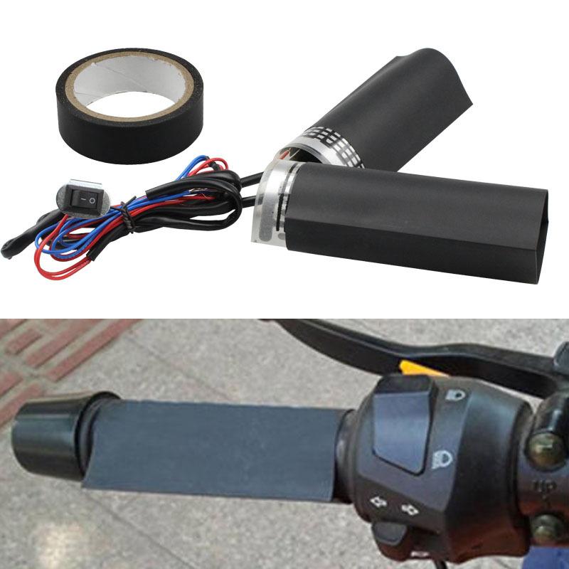 Giao hàng nhanh xe máy sưởi tay cầm điện 12V sưởi tay cầm bao lạnh đa năng sửa đổi tay cầm sưởi
