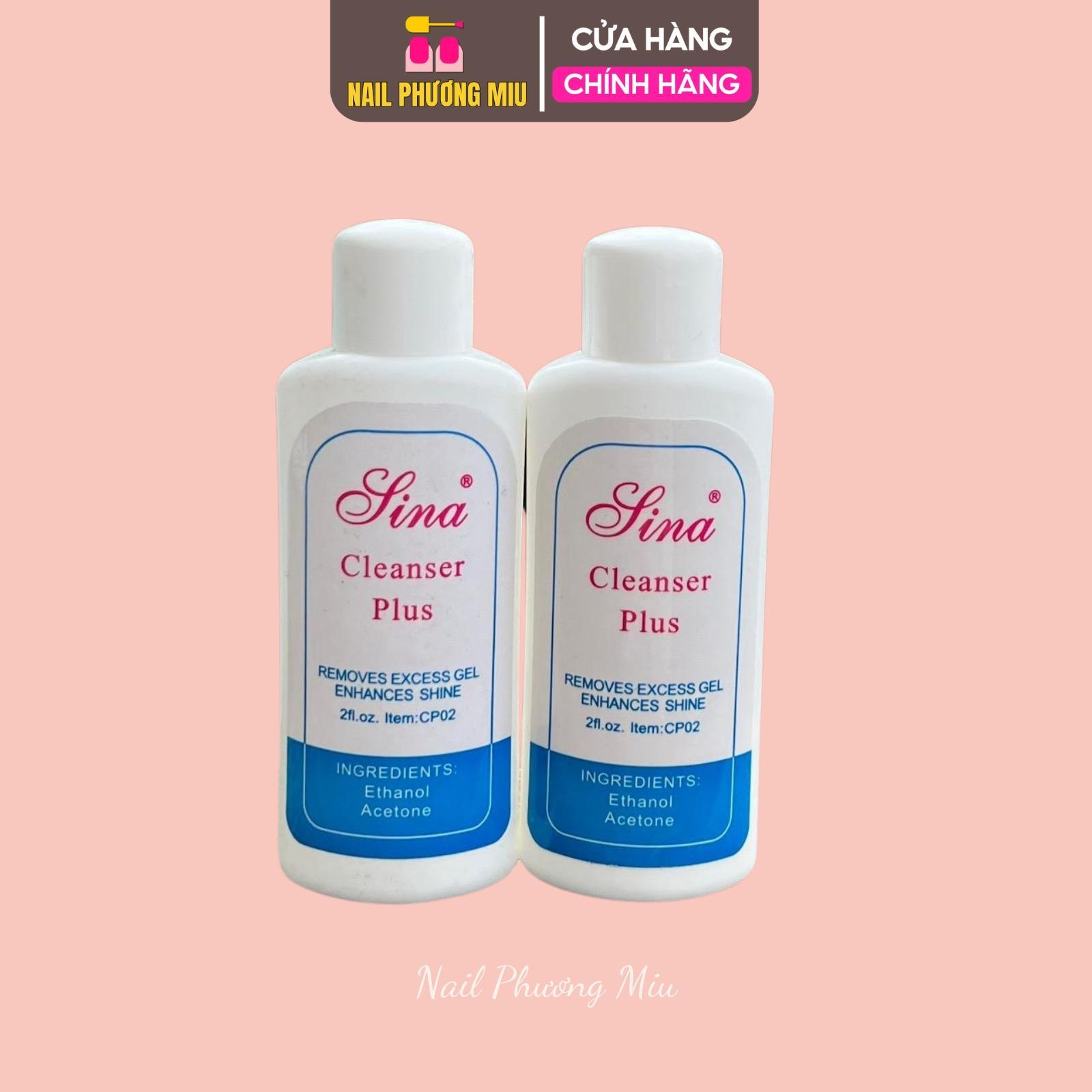 Nước Lau Gel Sina Chai Nhỏ 60ml Làm Nail Tiện Dụng, Dung Dịch Không Màu Không Mùi, Lau Gel Bết Dính, Vệ Sinh Cọ Phá Gel Nữ