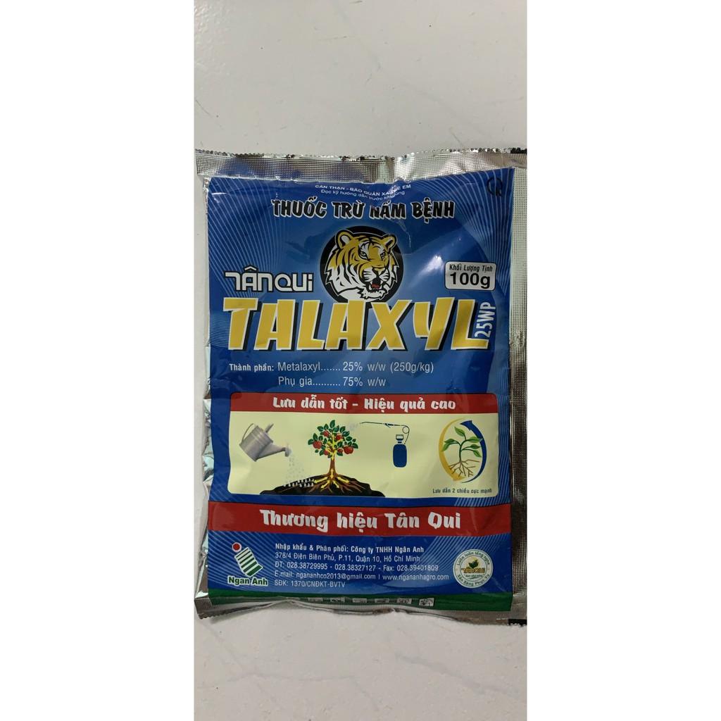 Sản phẩm trừ nấm cây trồng Talaxyl - Metalaxyl gói 100gr