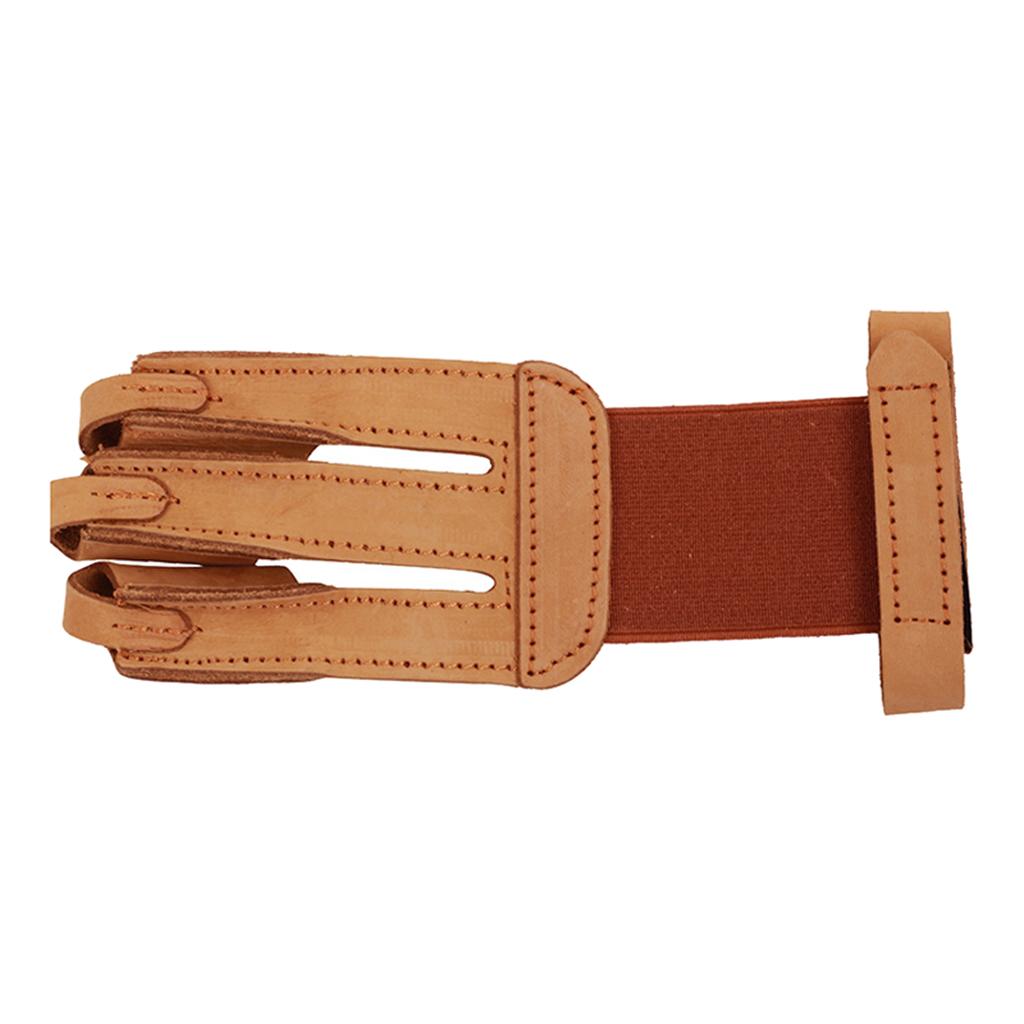 Outdoor Archery 3 Finger Glove Men Women Leather Hand Finger Guard Protector