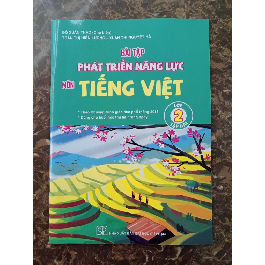 Sách - Bài tập phát triển năng lực môn Tiếng Việt lớp 2 Tập 2