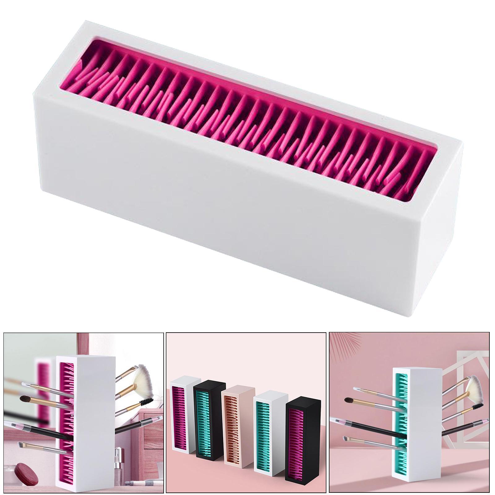 Makeup Brushes Holder Silicone Storage Rack for Cosmetic Tools