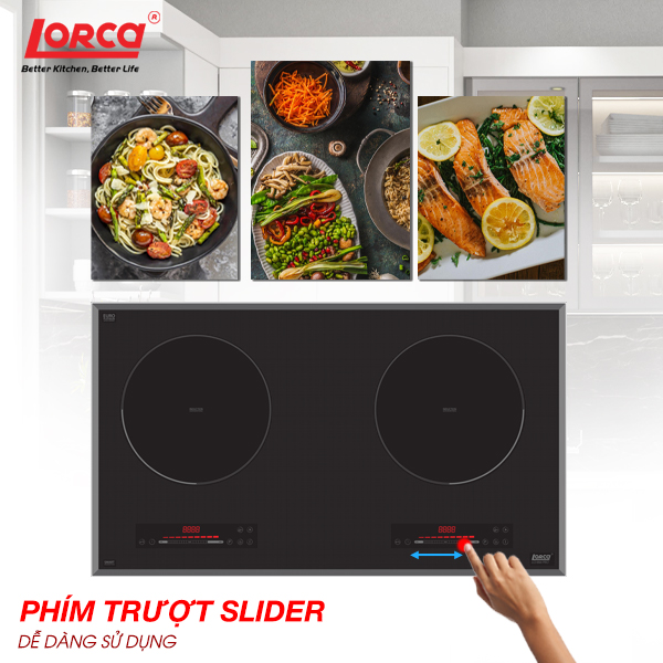 Bếp Từ Đôi LORCA LCI 866 PRO - Hàng Nhập Khẩu Chính Hãng Tại Malaysia, Công Nghệ Inverter Cao Cấp, Tiết Kiệm Điện Năng