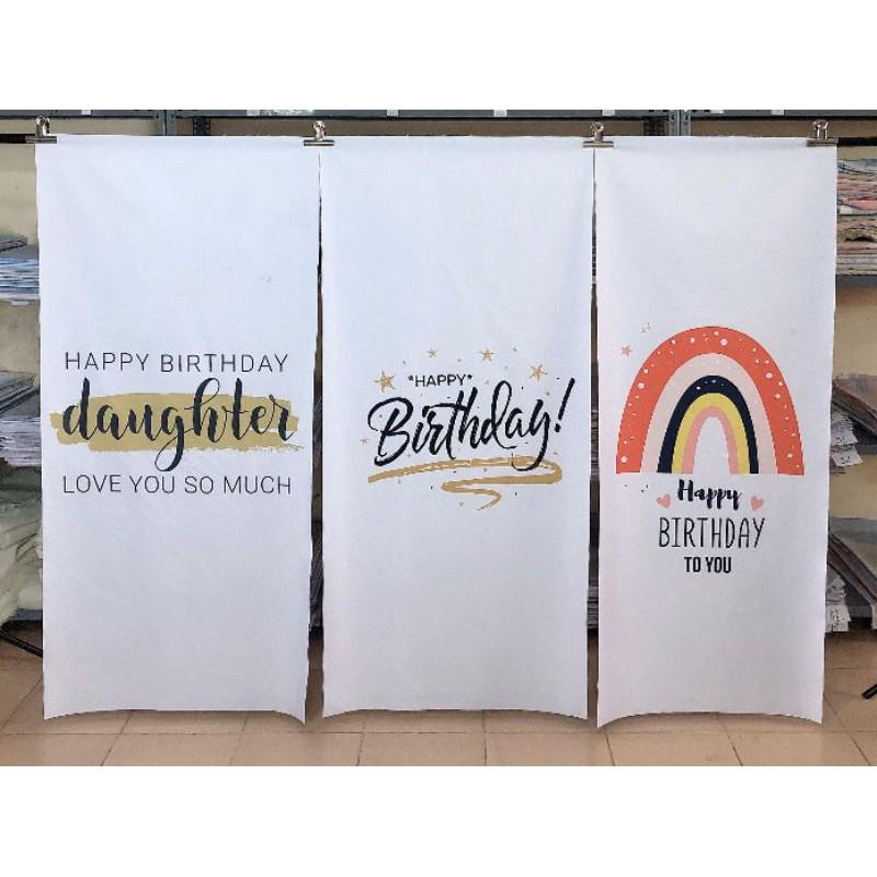 Phông chữ Happy Birthday cỡ 60*150