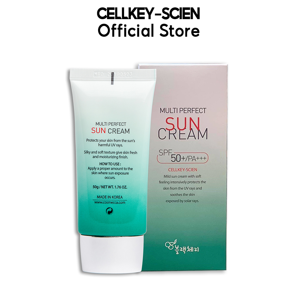 Combo 2 Kem Chống Nắng Tế Bào Gốc Kiềm Dầu Chống Nhăn Dưỡng Ẩm Trắng Da Cellkey-Scien Multi Perfect Sun Cream SPF50+PA+++