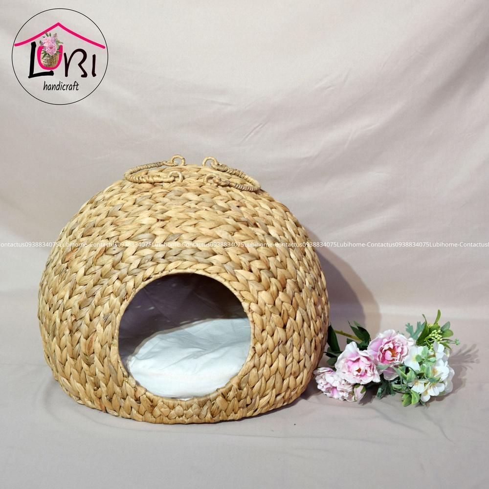 - Nhà thú cưng đan lục bình - xinh xắn