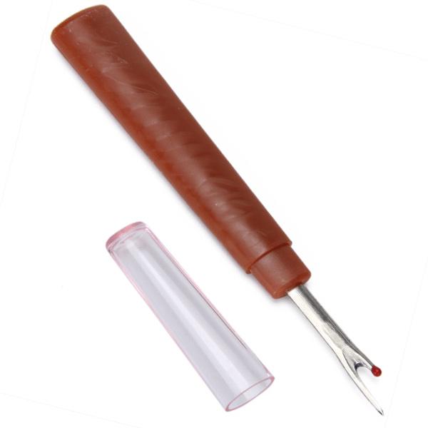 Brown Seam Ripper + Tomato Shape Pin Cushion Useful Sewing Tool