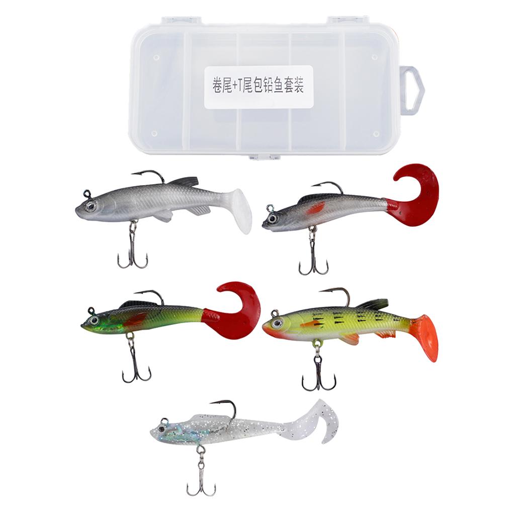 5x Lifelike Fishing Lures Artificial Floating Baits Freshwater Saltwater