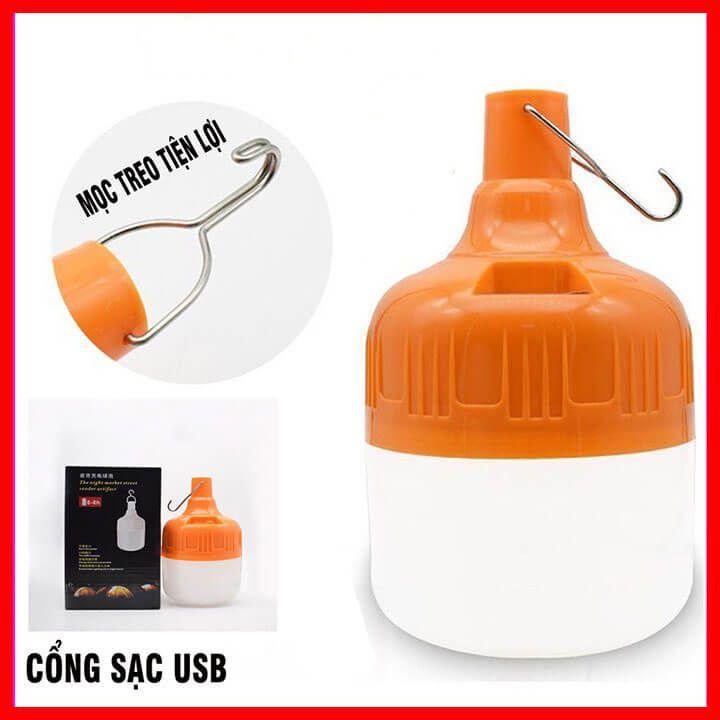 Bóng Đèn Tích Điện LED Thông Minh, Sạc USB.
