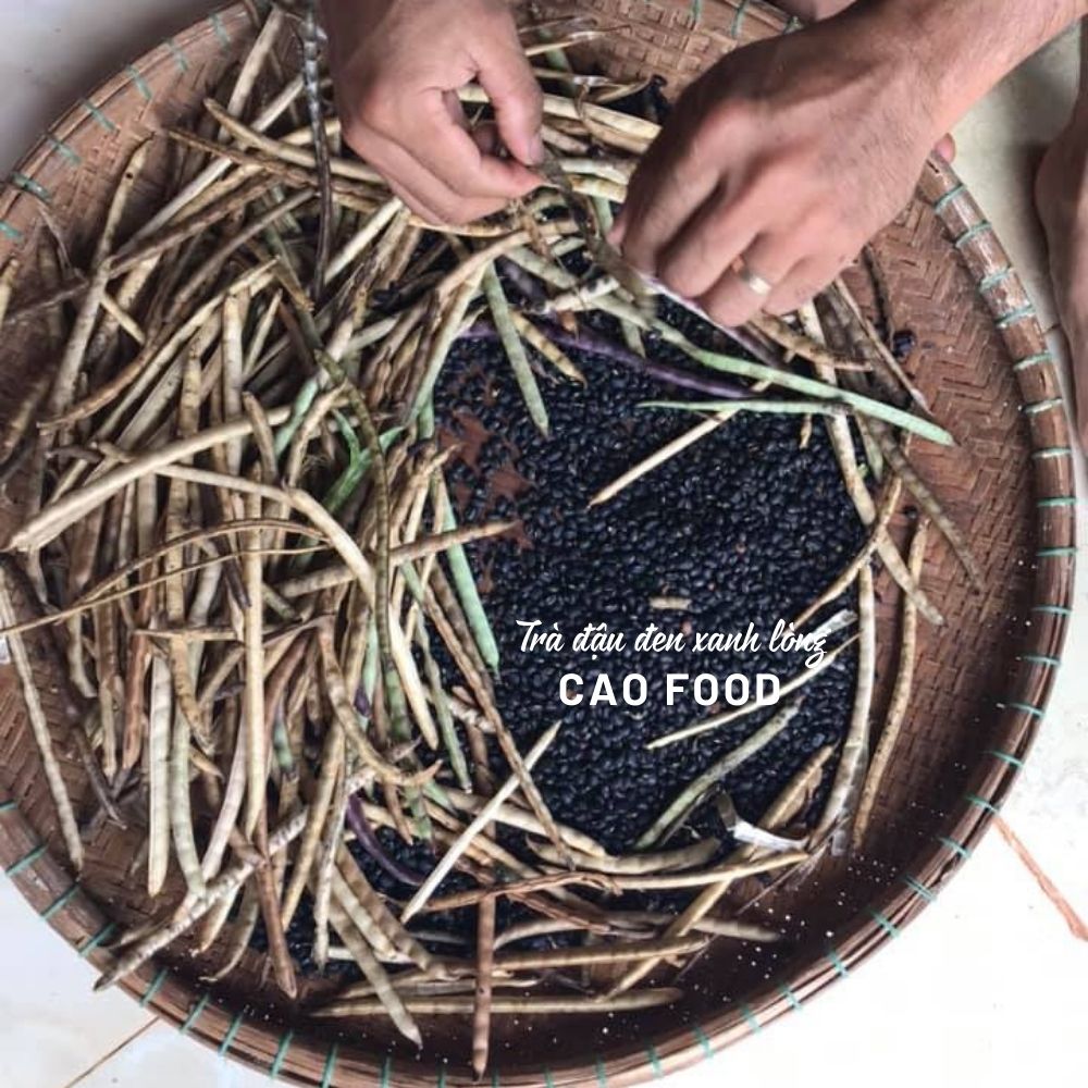 Trà đậu đen xanh lòng CAO FOOD từ hạt giống nguyên bản Đaklak dân trồng sạch tự nhiên 100%