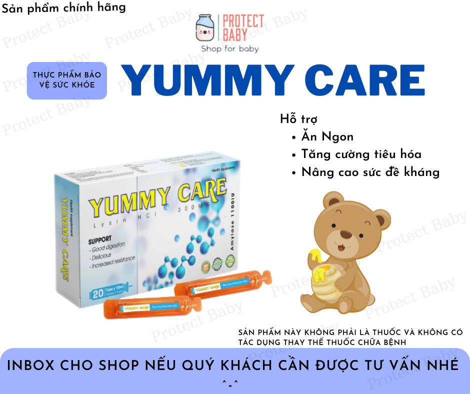 Siro Ăn Ngon Yummy Care [Hộp 20 ống]