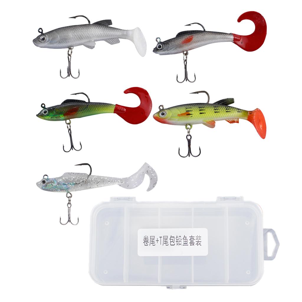 5x Lifelike Fishing Lures Artificial Floating Baits Freshwater Saltwater