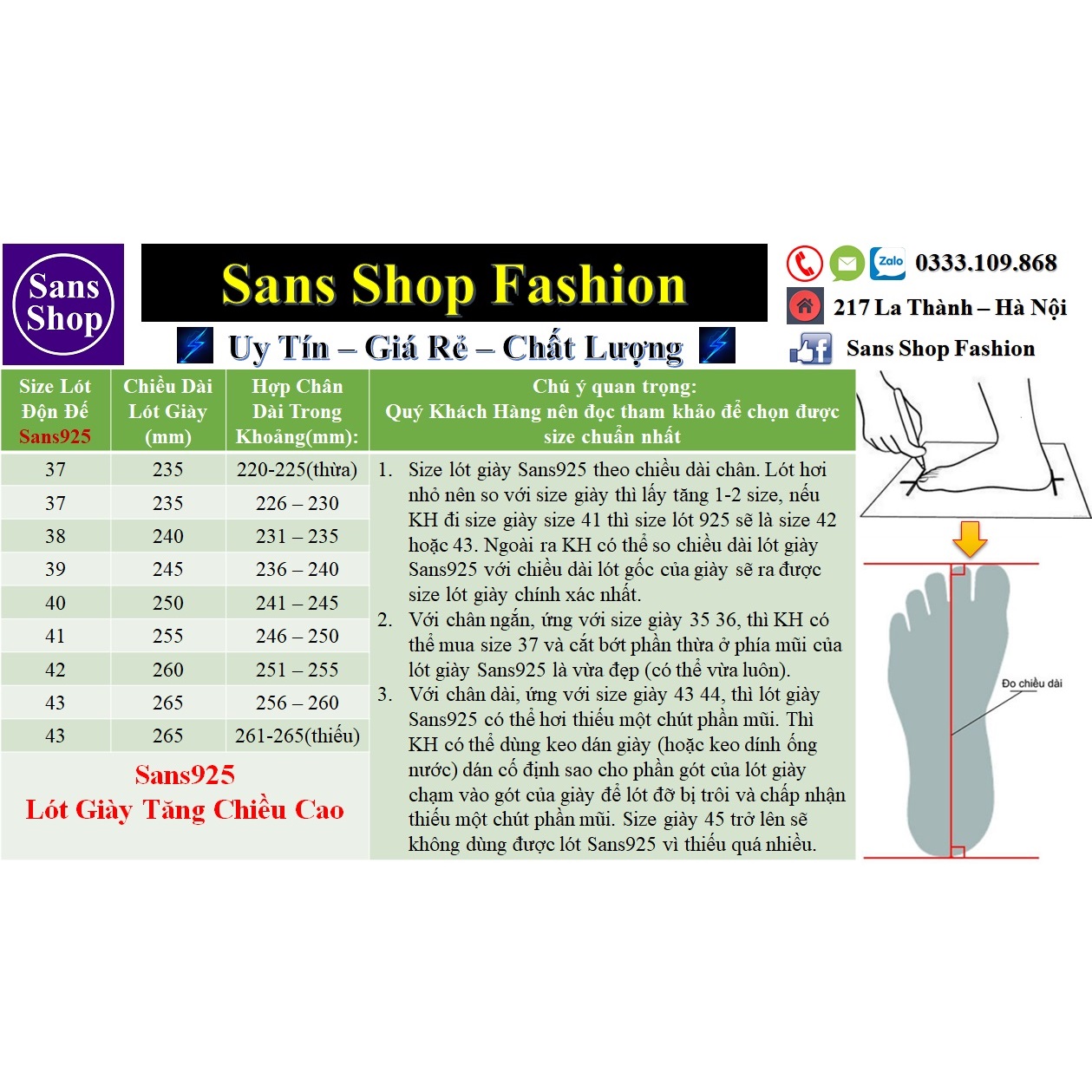 Lót giày tăng chiều cao 3.5cm 2.5cm 1.5cm Sans925 miếng nâng gót độn đế thoáng khí cỡ size 35 36 37 38 39 40 41 42 43