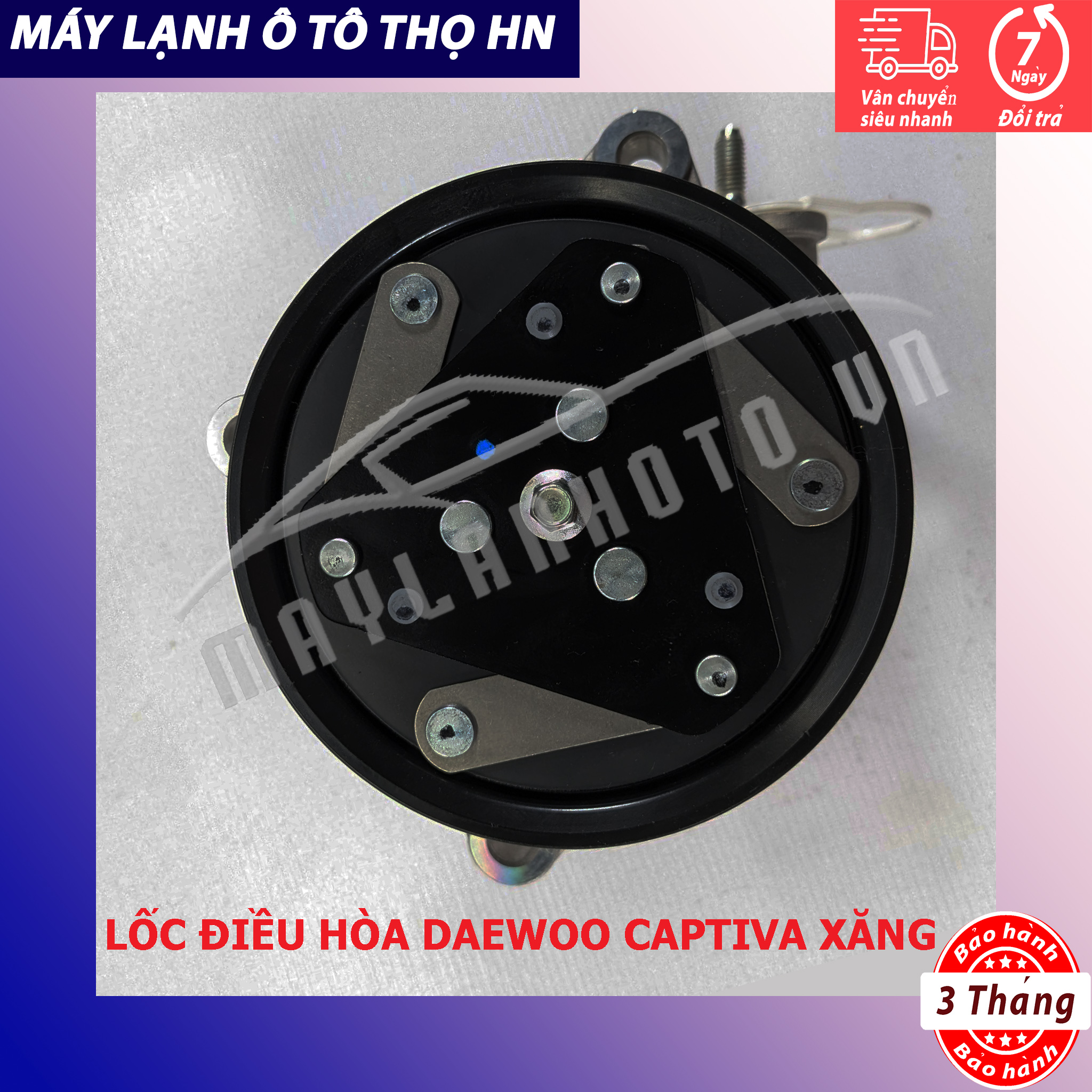 Lốc điều hòa Chevrolet Captiva máy xăng 2007 2008 2009 2010 2011 2012 Hàng xịn Hàn Quốc 07 08 09 10 11