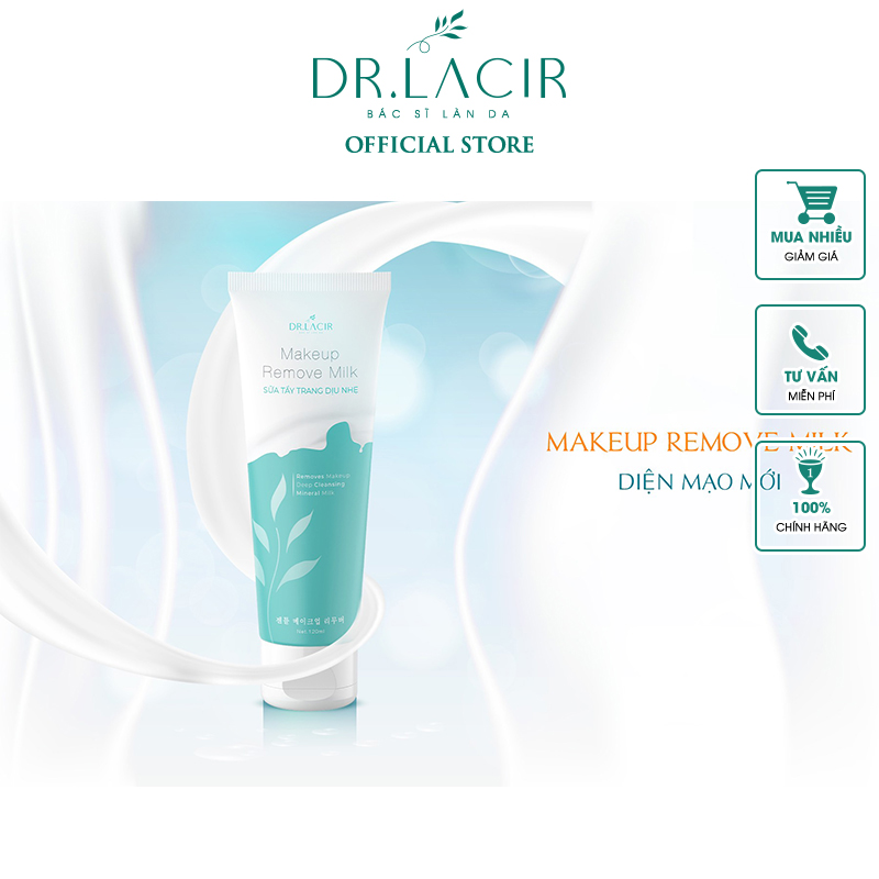 Sữa Tẩy Trang Makeup Remove Milk Dr Lacir  Dịu Nhẹ Làm Sạch Thu Nhỏ Lỗ Chân Lông  DR05