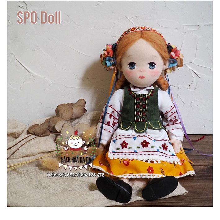 Đồ trang trí thêu tay NHỒI BÔNG / DIY GÓI NGUYÊN LIỆU búp bê thêu tay NGA / LEE DOLL HANDMADE- BÁCH HÓA NA NA