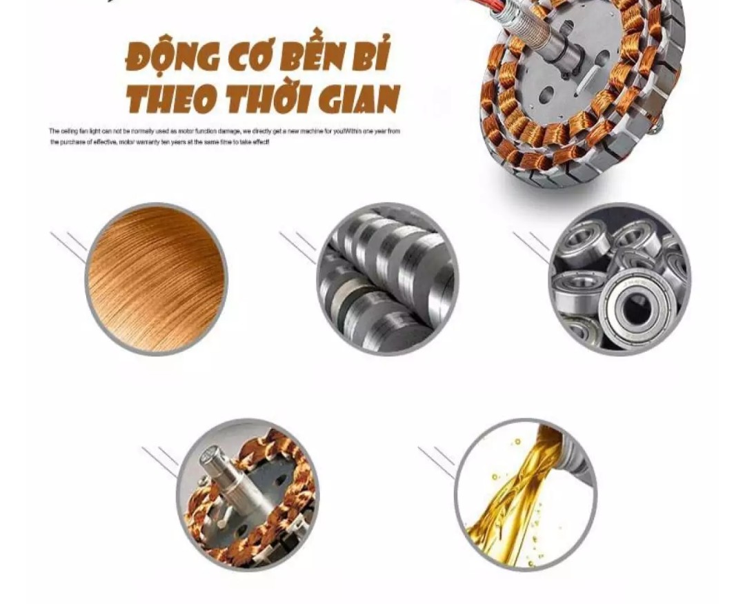 Quạt trần đèn giấu cánh Cao Cấp mã 07