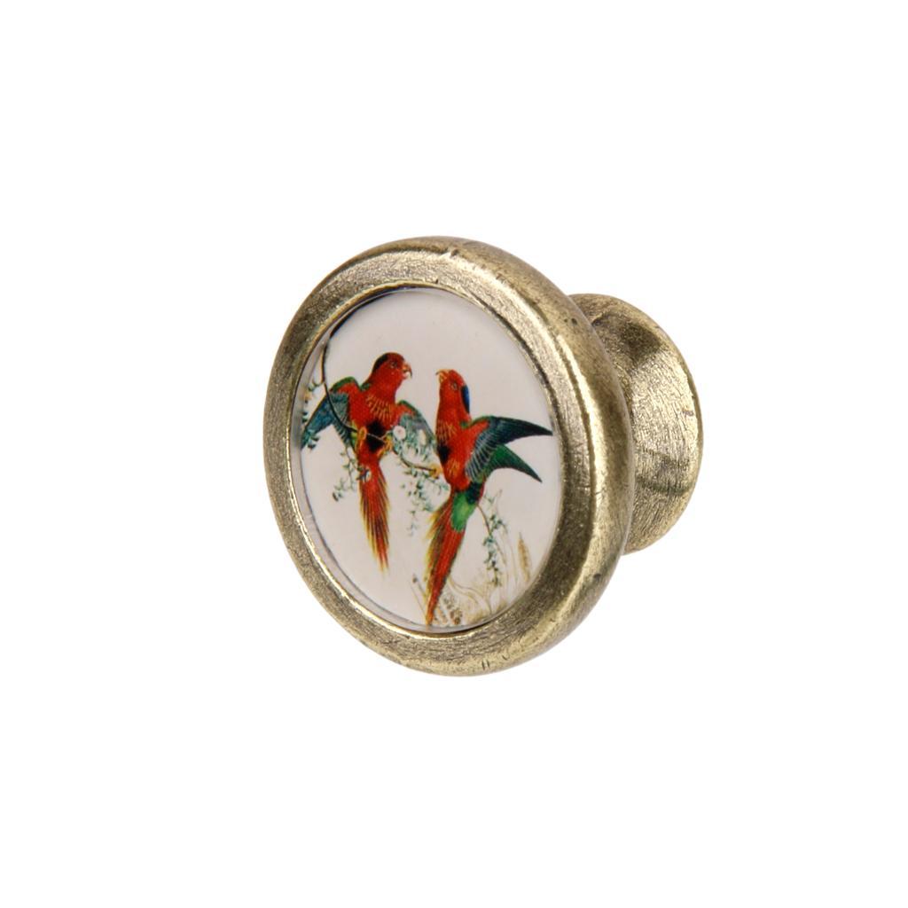 2 Pieces Rustic Cabinet Door Drawer Handles Cupboard Pull Knobs Bin Hardware