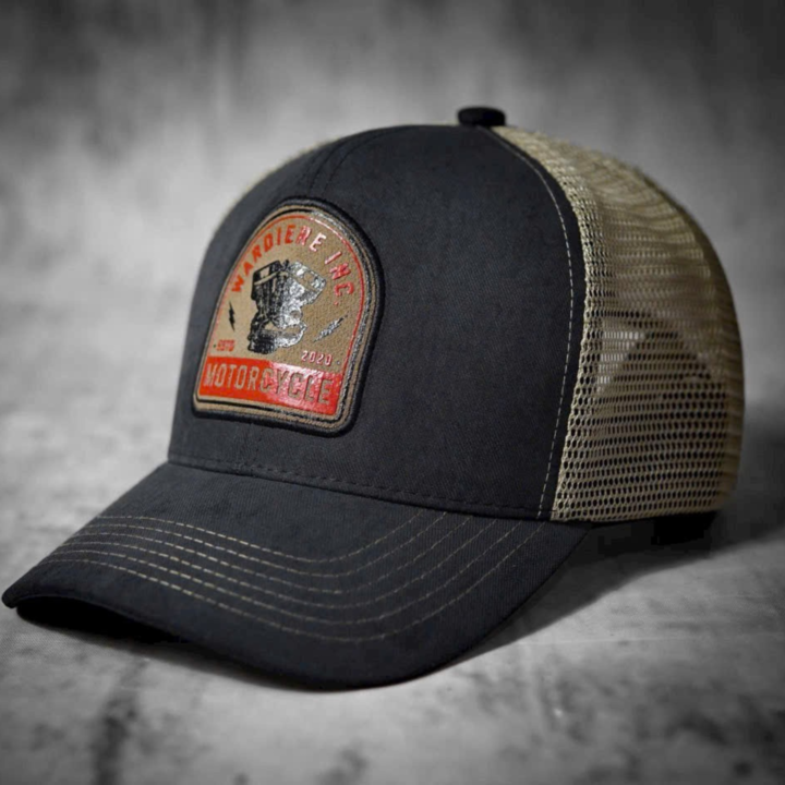 Mũ hiphop, nón snapback Motorcycle vải kaki phối lưới form chuẩn thời trang đường phố