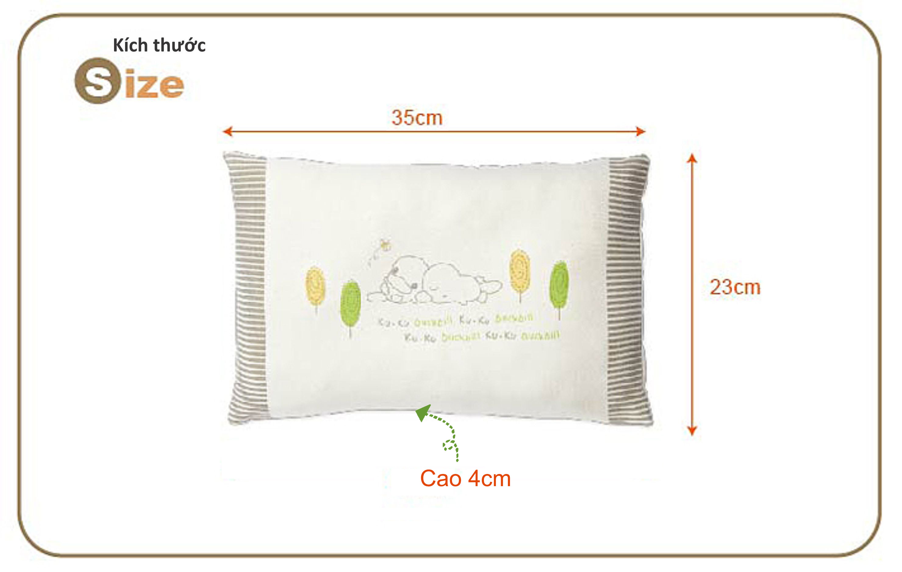 gối lõm chống méo đầu cho bé chất liệu hữu cơ organic KU.KU Duckbill ku2052 KU2053 - &gt; 6 tháng