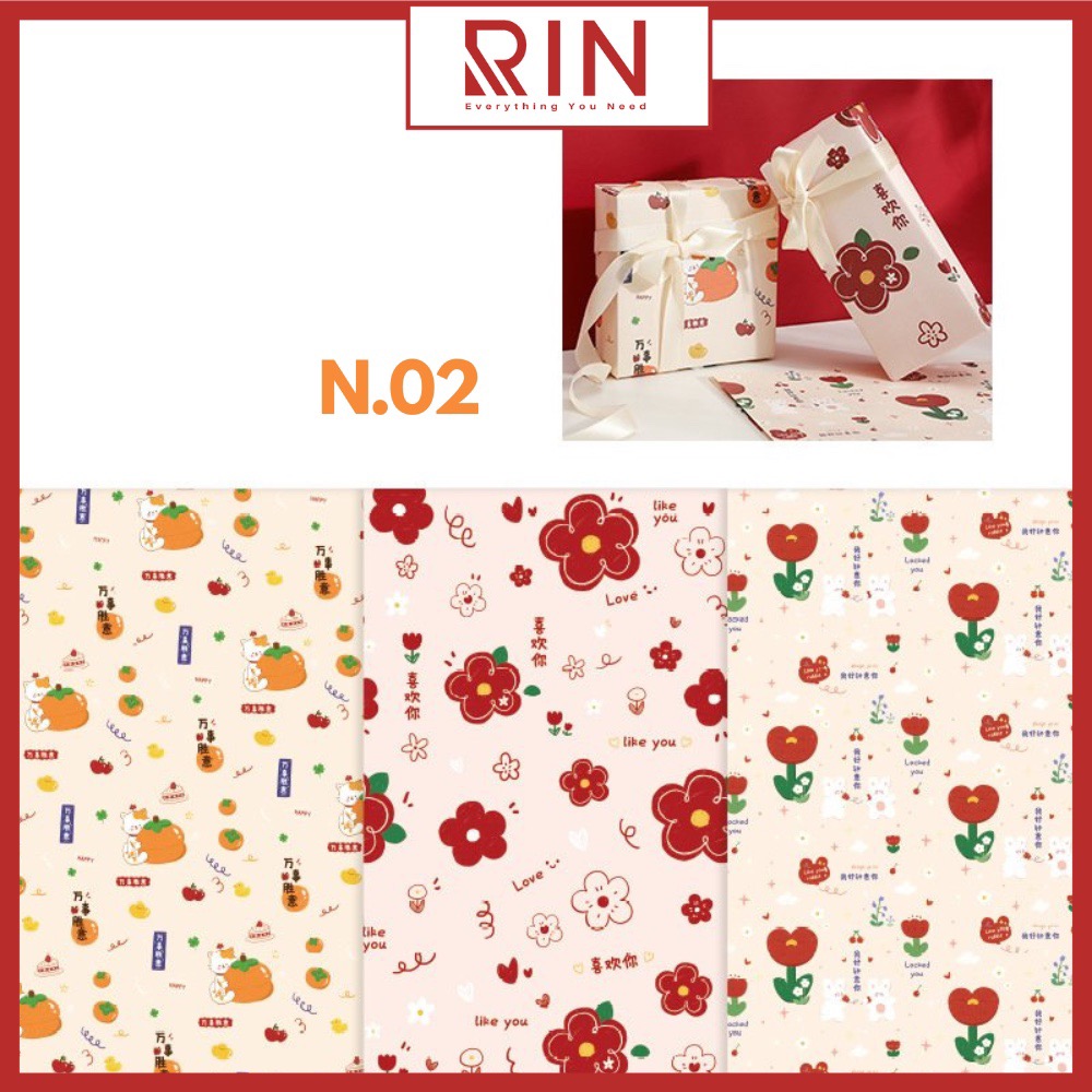 Giấy bọc sách vở / Giấy gói quà / giấy bao tập / giấy bao vở học sinh, sinh viên size A4, B5, A5 cao cấp – 24 cuốn