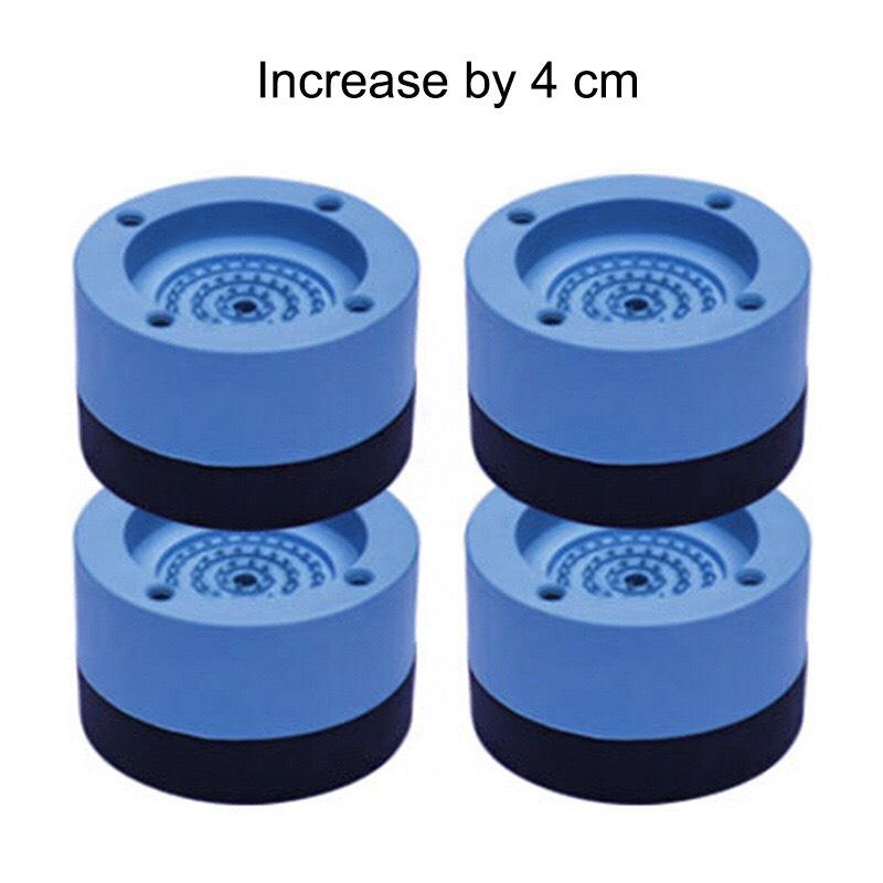 SÉT 4 CÁI ĐẾ KÊ CHÂN MÁY GIẶT CHỐNG RUNG SILICON CAO CẤP TẶNG KÈM HỘP BẢO VỆ ĐẦU CÁ...