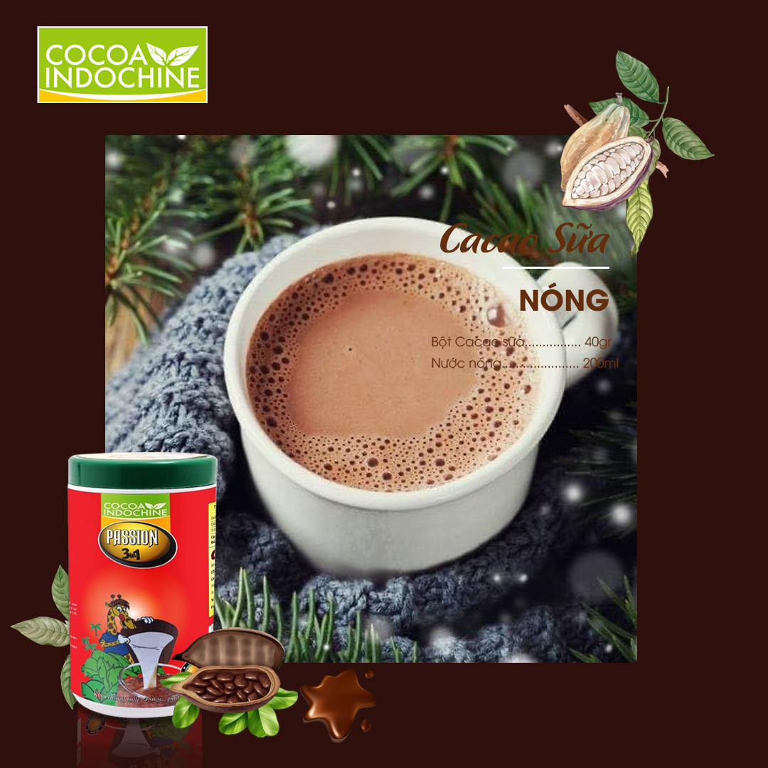 Bột Cacao sữa hoà tan Passion 3 In 1 (Hũ 450g)