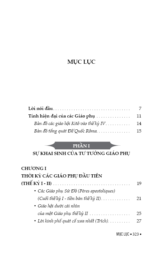 GIÁO PHỤ - Tập I - Thế Kỷ I-IV