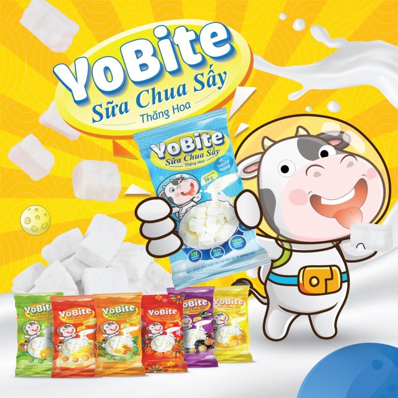 Sữa chua khô Yobite-Vị tổng hợp 20gr - ăn dặm -Hỗ trợ tiêu hóa - Tăng sức đề kháng