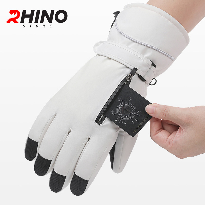 Găng tay nam nữ giữ ấm Rhino G906 chống gió, lót lông cừu