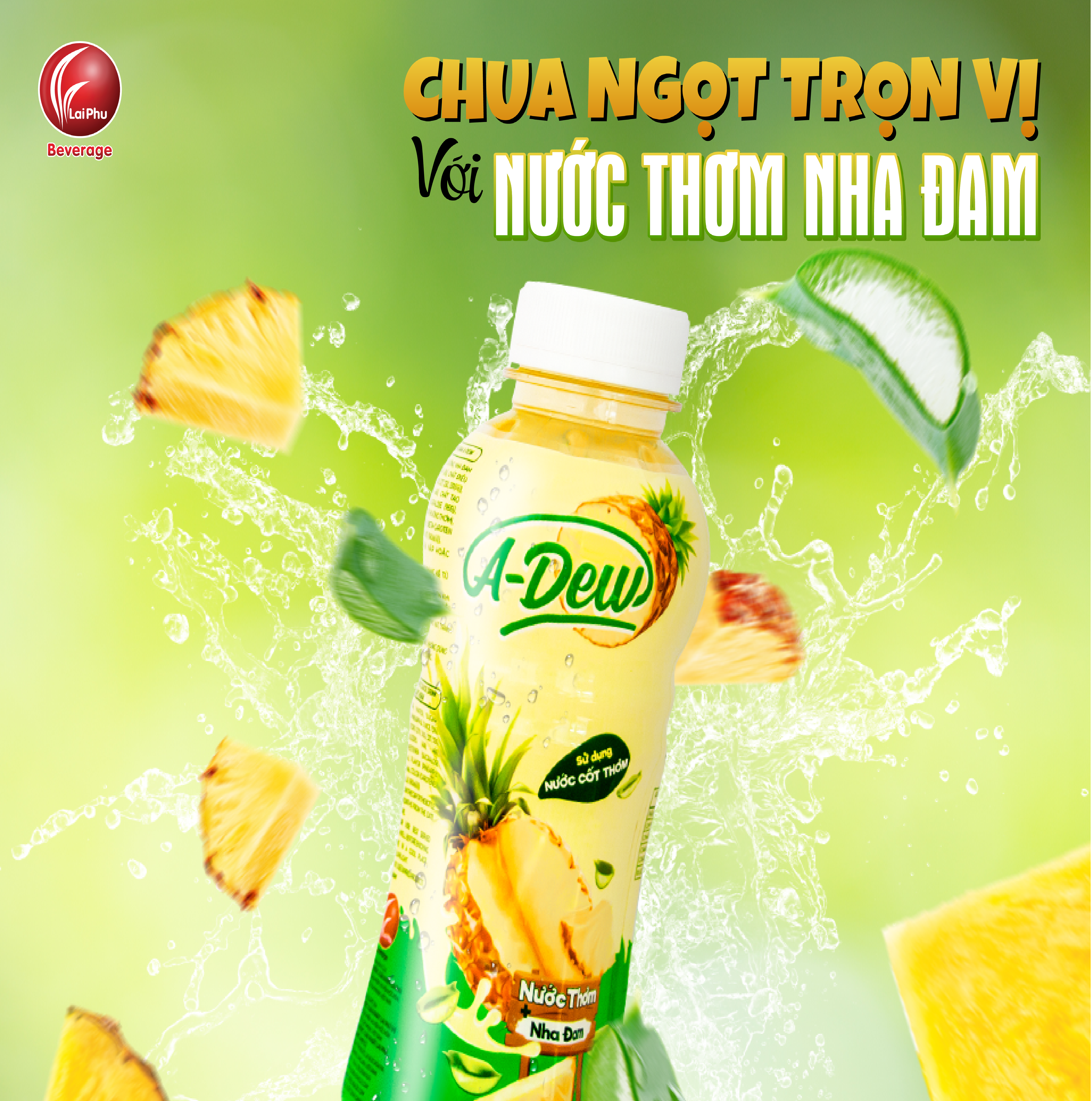 Nước Thơm Nha Đam A-Dew Chai 450ml - Thùng 24 Chai